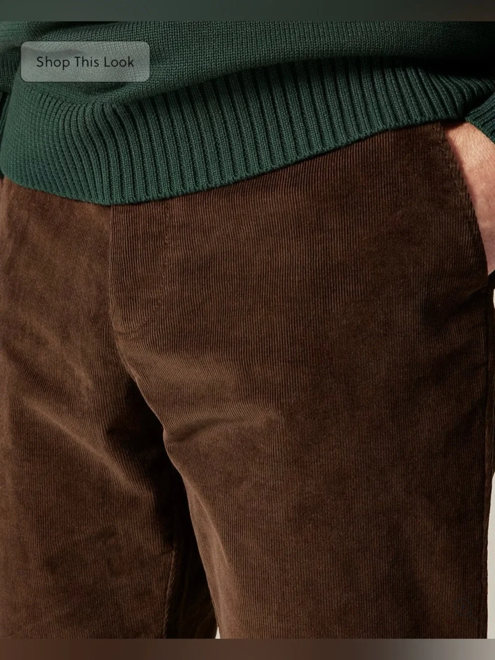 J.Crew Broken-in Straight pant in stretch corduroy in woodland olive